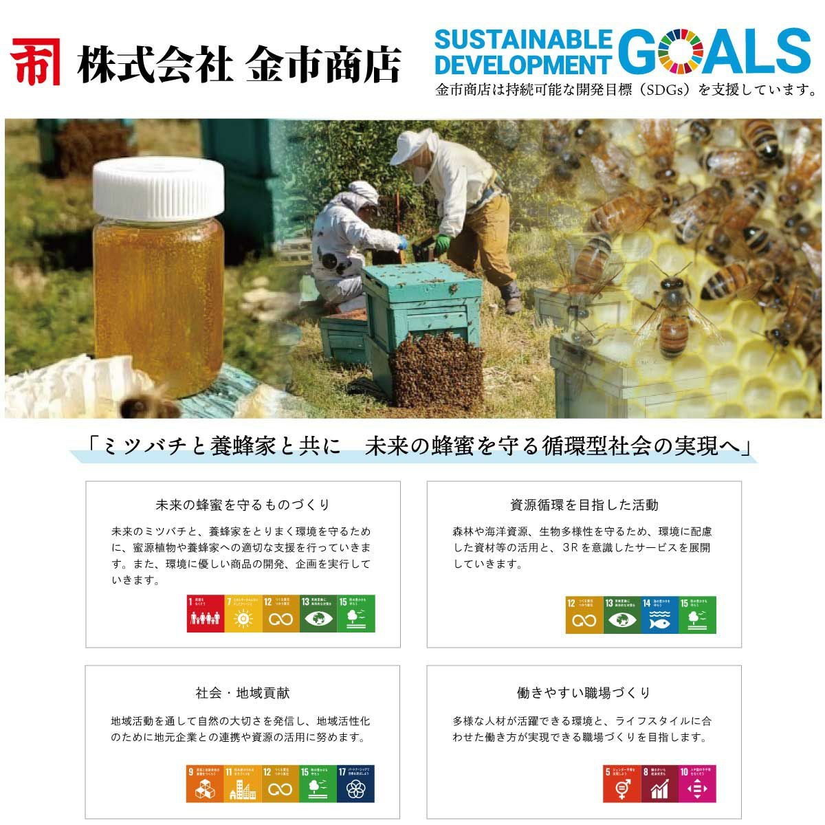 未来のミツバチを守る日本の蜂蜜 シールアップパウチ入り125g｜寄付型